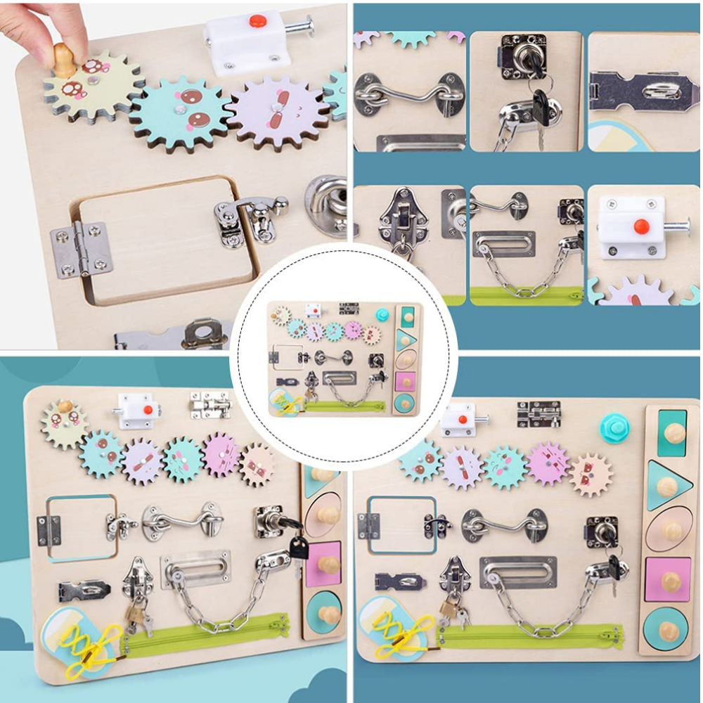 Montessori busy board features