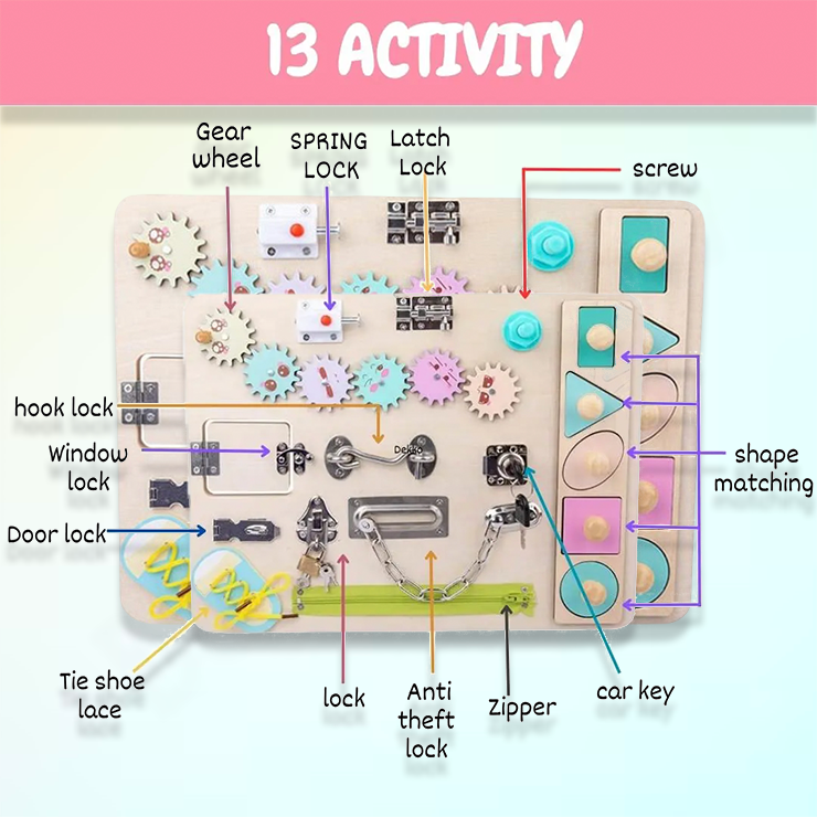 Montessori Busy Board - Image 4