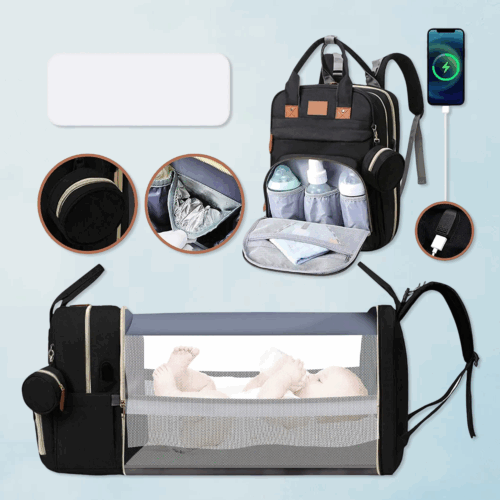 Black Nappy Bag